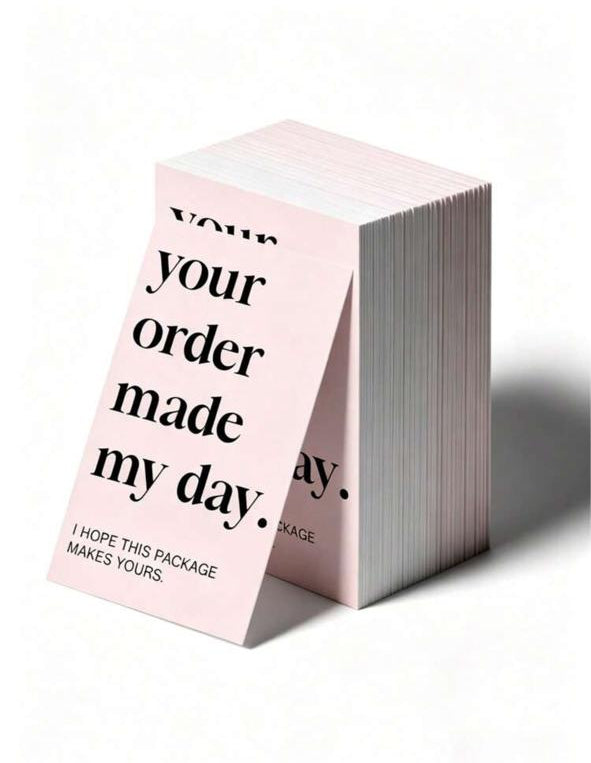 Pink Mini Thank You Cards