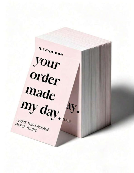 Pink Mini Thank You Cards