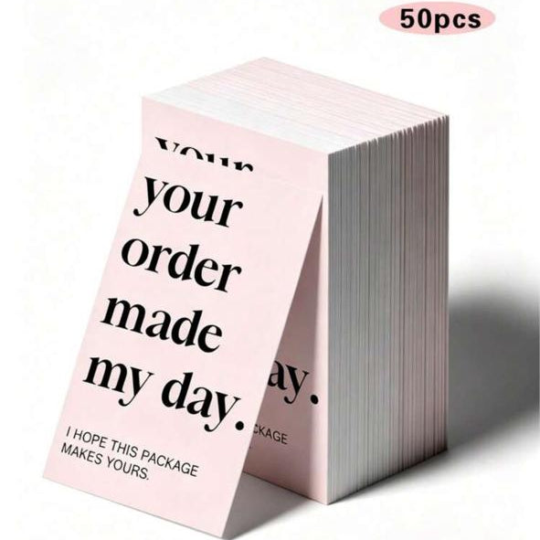 Pink Mini Thank You Cards