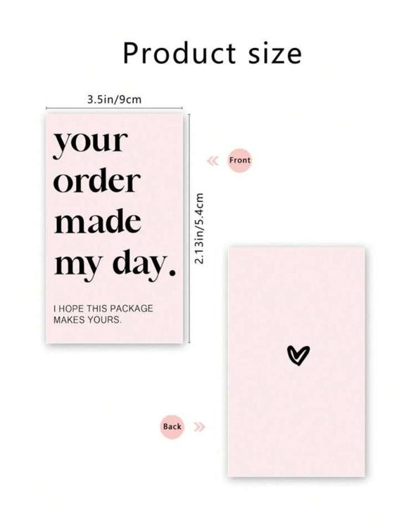 Pink Mini Thank You Cards