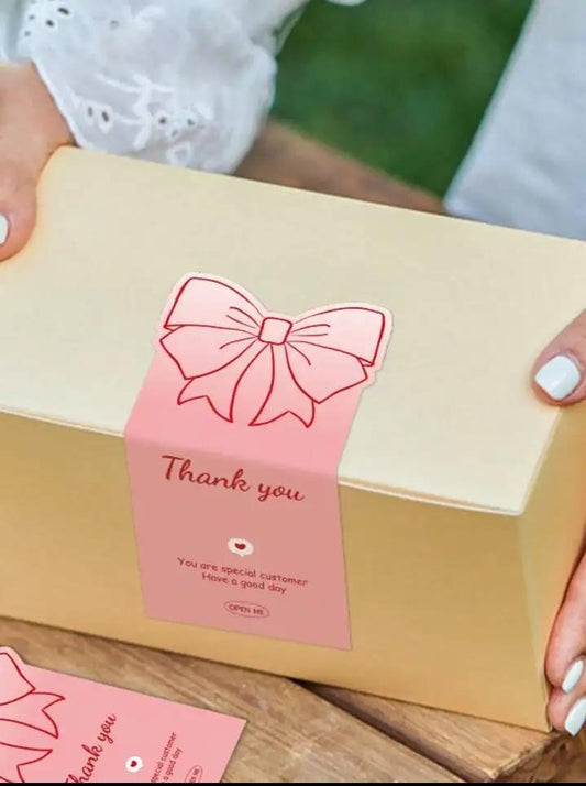 Pink Thank You Stickers(add it onto your dropshipping order)